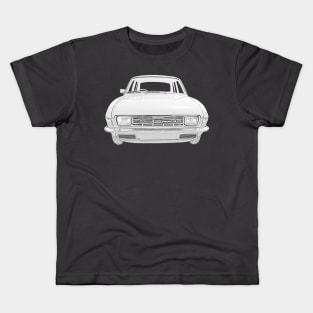 Austin Allegro 1970s classic car monochrome Kids T-Shirt